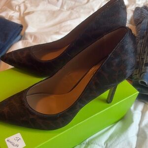 Stylish Leopard Print Women's Heels